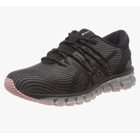 Asics Women's Gel-Quantum 360 Black Athletic Running Shoes Size 7 - Picture 1 of 8